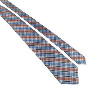Nautica Mens Necktie Slim Accessory Designer Office Work Dad Gift Blue Orange